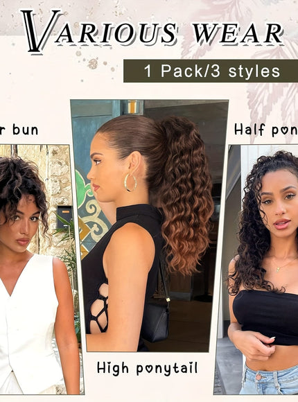 Curly Ponytail Clip In Extension 20 Inch -