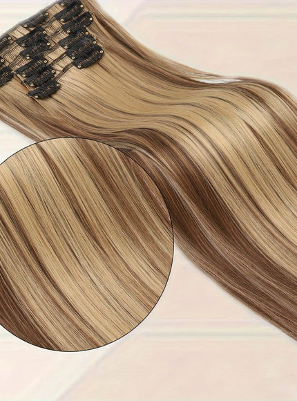 KissICON 8AH18# / 24inch KissIcon Six Piece Set Clip In Hair Extensions