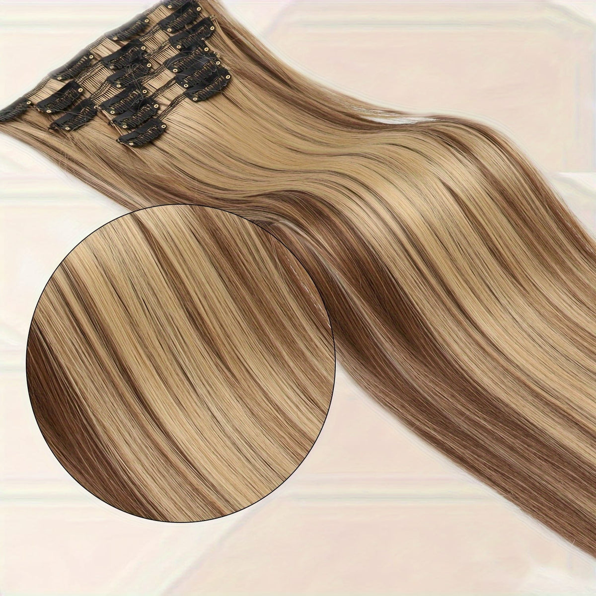 KissICON 8AH18# / 24inch KissIcon Six Piece Set Clip In Hair Extensions