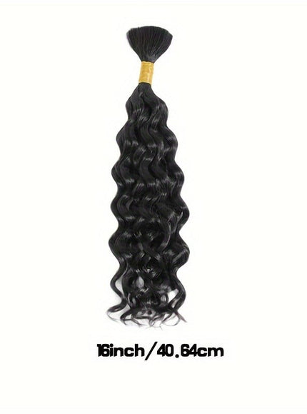 KissIcon Deep Wave Bulk Hair 50g Braiding Extensions