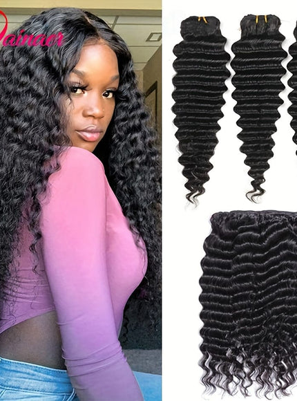 KissIcon Deep Wave Hair Bundles - Virgin Weaving