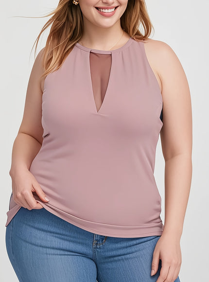 Plus Size Women's High Elastic Breathable Sleeveless Vest