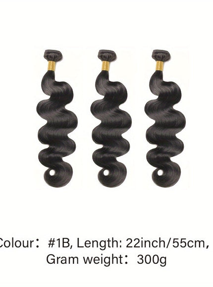 KissIcon Brazilian Virgin Hair Extensions - 300G Body