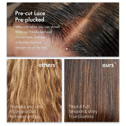 KissICON Mixed Brown / 14inch Kissicon 14 Straight Bob Wig Bangs