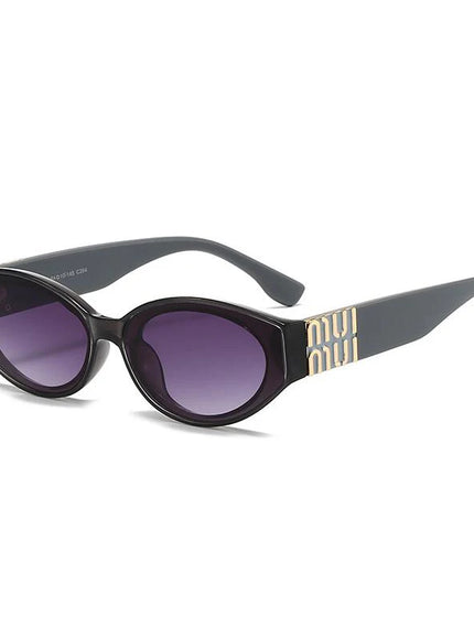 Luxury MUI Glasses Stylish Fashion Designer Women Men Sunglasses Cute Oval Trending Shades Unisex Glamour Eyewear UV400