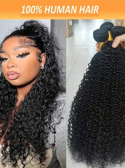 KissIcon Kinky Curly 3 Bundles 10A Brazilian Remy