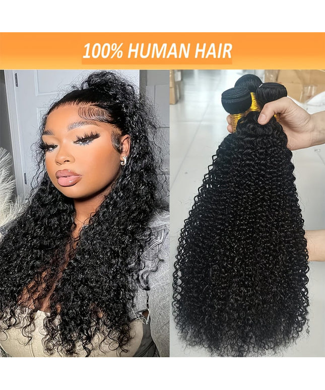 KissIcon Kinky Curly 3 Bundles 10A Brazilian Remy
