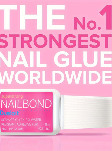 KissICON 8g 💋Dueloit Nail Bond Glue 8ml Bottle - Waterproof