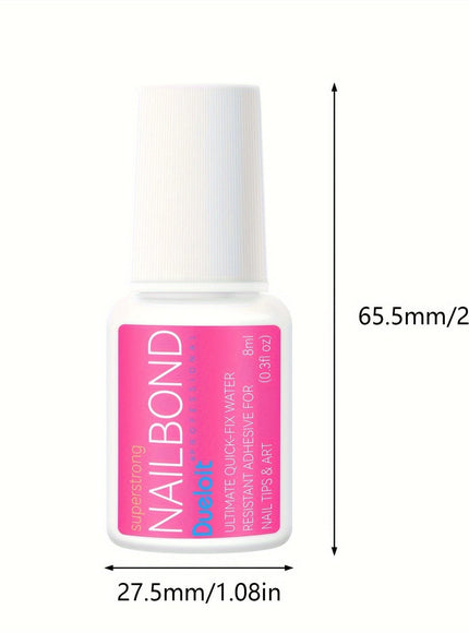 KissICON 8g 💋Dueloit Nail Bond Glue 8ml Bottle - Waterproof