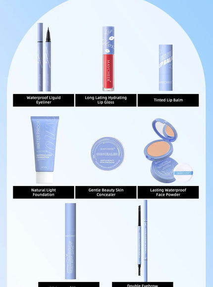 KissICON 8pcs a set KissIcon All In One Makeup Set - 8PC