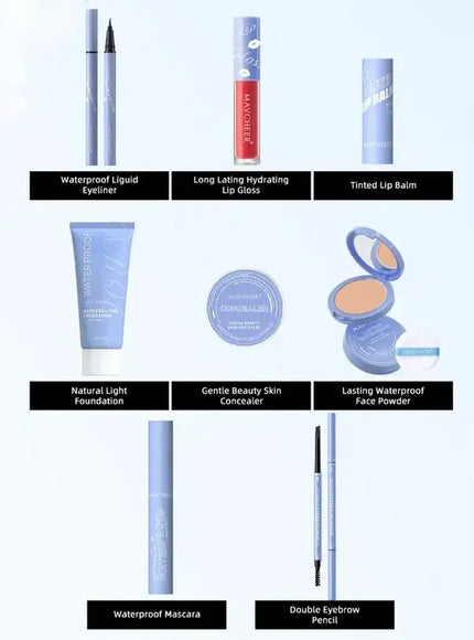 KissICON 8pcs a set KissIcon All In One Makeup Set - 8PC
