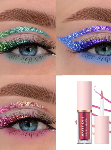 KissICON 8PCS Chameleon 8color Waterproof Shimmer Eyeliner Set