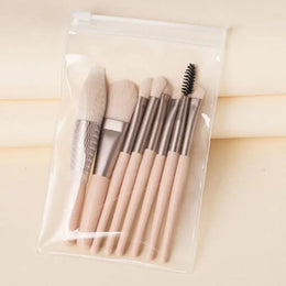 KissICON 8pcs KissIcon 8pc Macaron Makeup Brushes Set - Soft