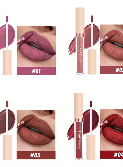 KissICON 8pcs Matte Velvet Liquid Lipstick Set – Nonstick