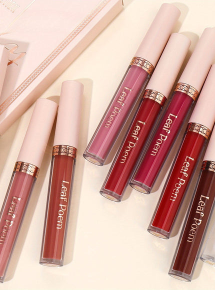 KissICON 8pcs Matte Velvet Liquid Lipstick Set – Nonstick