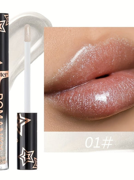 KissICON 8pcs/SET Stackable Glitter Lip Gloss Set – Longlasting Shine Lips