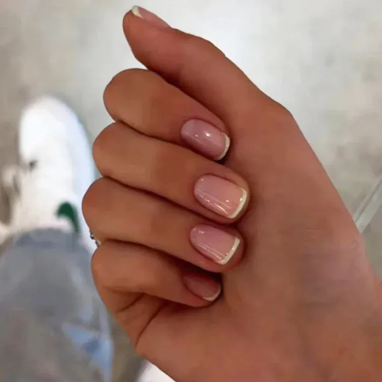 KissICON 9 KissIcon 24Pcs French Tip Nails - Solid Color