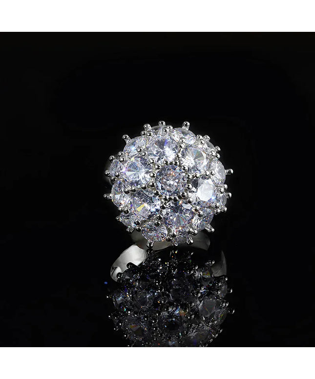 KissICON 9 KissIcon Eternity Wedding Rings For Women Silver CZ Jewelry