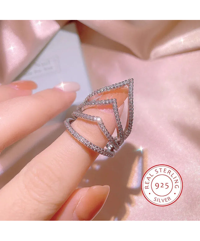 KissICON 9 KissIcon Luxury 925 Silver Eternity Ring Anniversary Gift