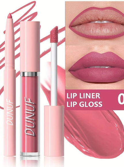 KissICON 9# KissIcon Matte Lip Set Lipstick Lipliner - Waterproof