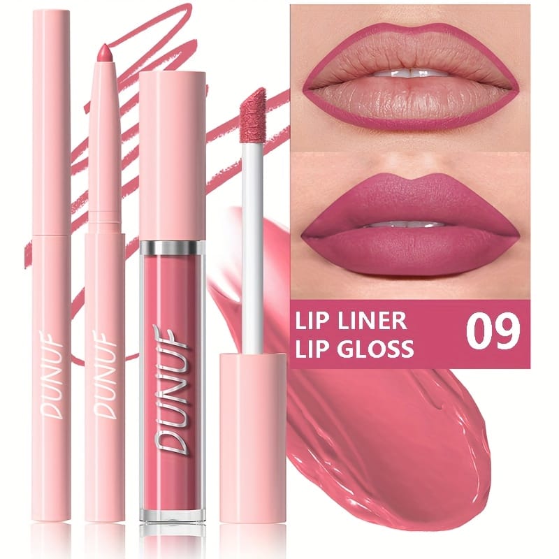 KissICON 9# KissIcon Matte Lip Set Lipstick Lipliner - Waterproof