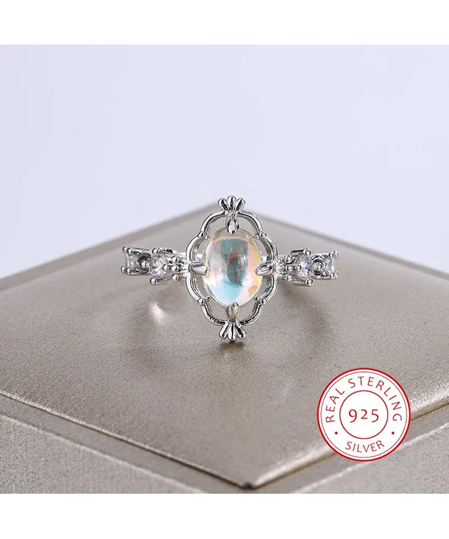 KissICON 9 KissIcon S925 Moonstone Ring For Women - Engagement Gift