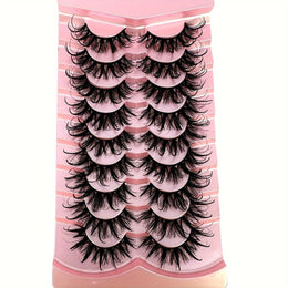 KissICON 9 Pairs DT02-8 Kiss Icon Luxurious Wispy Fox Eye Lashes -