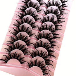KissICON 9 Pairs DT02-8 Kiss Icon Luxurious Wispy Fox Eye Lashes -