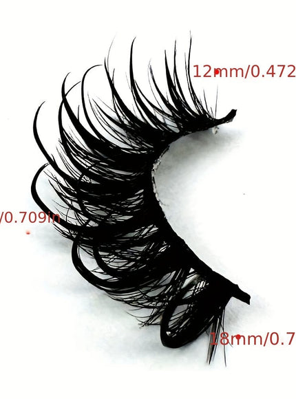 KissICON 9 Pairs DT02-8 Kiss Icon Luxurious Wispy Fox Eye Lashes -