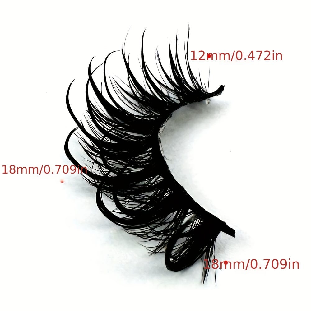 KissICON 9 Pairs DT02-8 Kiss Icon Luxurious Wispy Fox Eye Lashes -