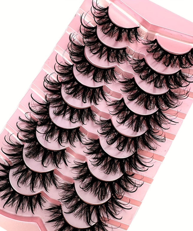 KissICON 9 Pairs DT02-8 Kiss Icon Luxurious Wispy Fox Eye Lashes -