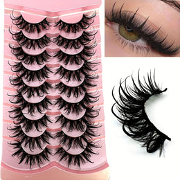 KissICON 9 Pairs DT02-8 Kiss Icon Luxurious Wispy Fox Eye Lashes -
