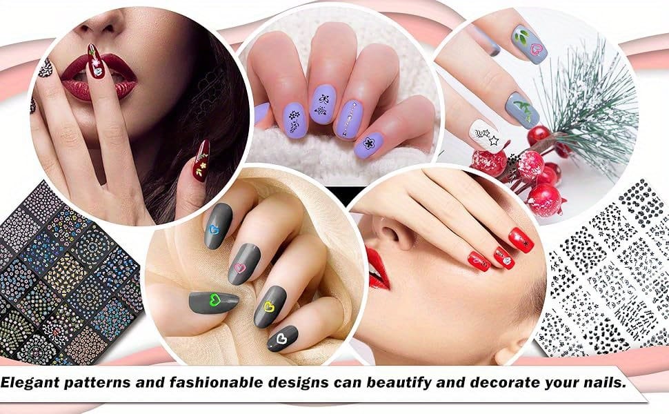 KissICON 90 Sheets KissIcon 4500pcs Flowers Nail Stickers Kit - Self
