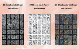 KissICON 90 Sheets KissIcon 4500pcs Flowers Nail Stickers Kit - Self