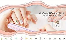 KissICON 90 Sheets KissIcon 4500pcs Flowers Nail Stickers Kit - Self