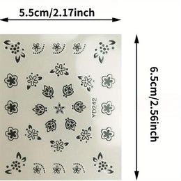 KissICON 90 Sheets KissIcon 4500pcs Flowers Nail Stickers Kit - Self