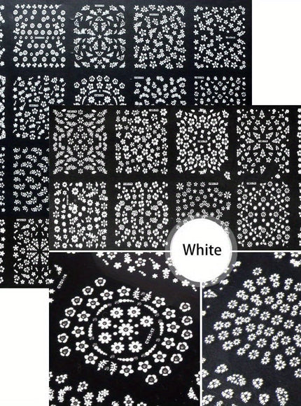 KissICON 90 Sheets KissIcon 4500pcs Flowers Nail Stickers Kit - Self