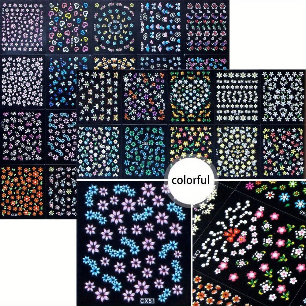 KissICON 90 Sheets KissIcon 4500pcs Flowers Nail Stickers Kit - Self