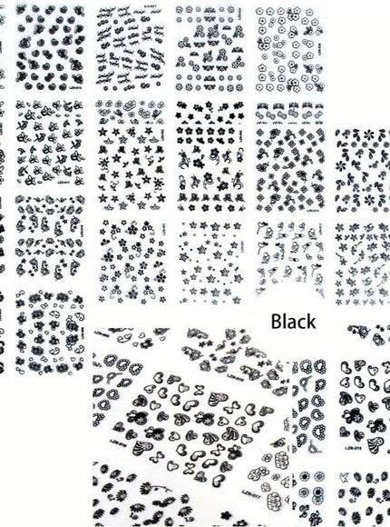 KissICON 90 Sheets KissIcon 4500pcs Flowers Nail Stickers Kit - Self