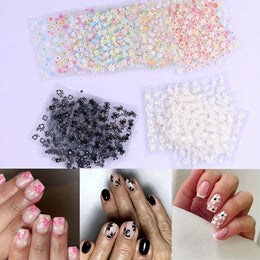 KissICON 90 Sheets KissIcon Floral Nail Stickers 4500Pcs - Self-Adhesive Glossy