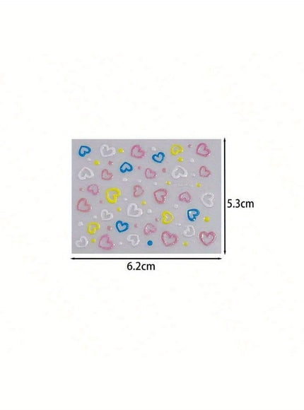 KissICON 90 Sheets KissIcon Floral Nail Stickers 4500Pcs - Self-Adhesive Glossy