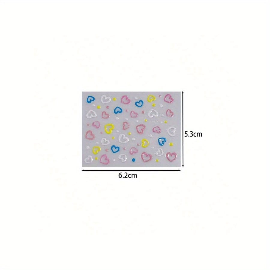 KissICON 90 Sheets KissIcon Floral Nail Stickers 4500Pcs - Self-Adhesive Glossy