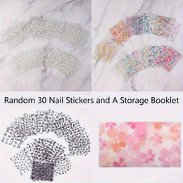 KissICON 90 Sheets KissIcon Floral Nail Stickers 4500Pcs - Self-Adhesive Glossy