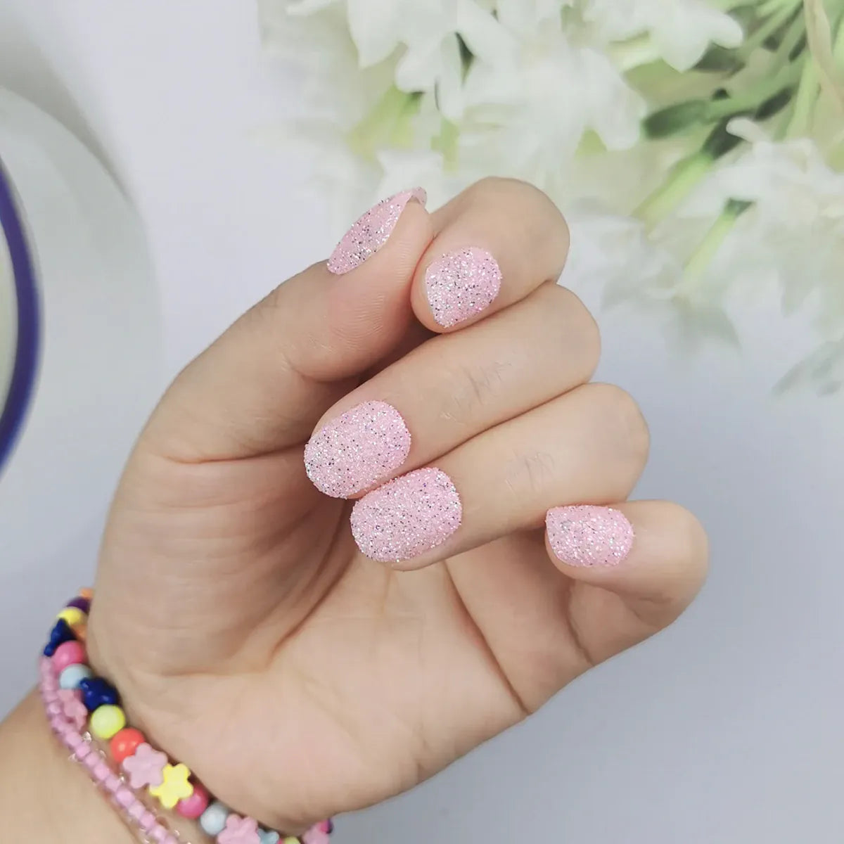KissICON 913 Kiss Icon Kids Press On Nails Preglue Glitter