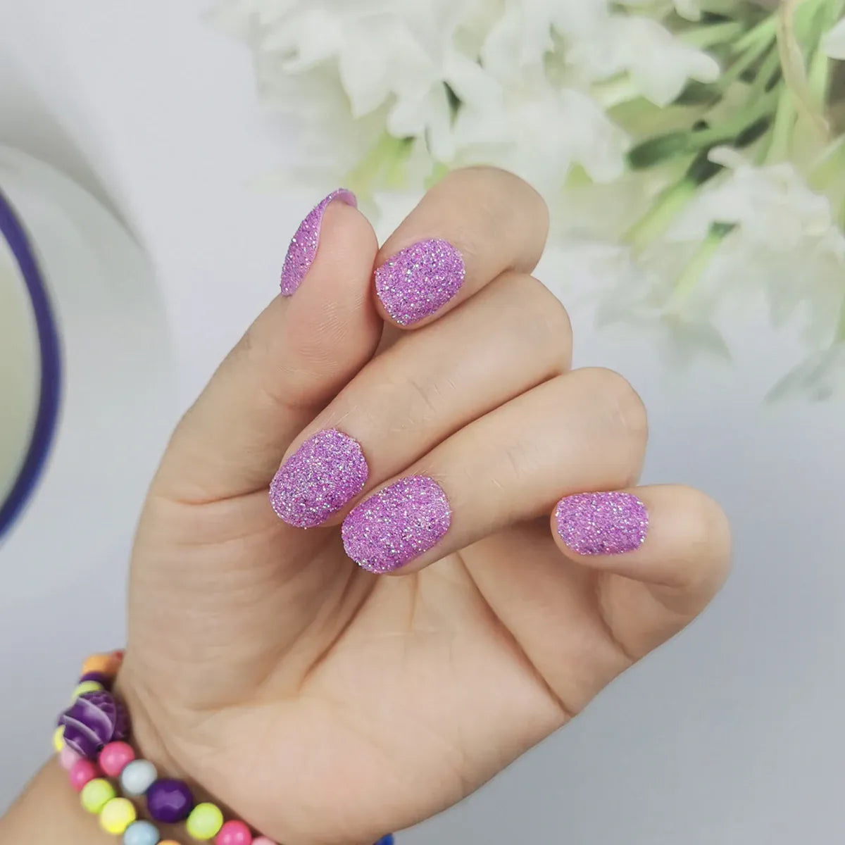 KissICON 915 Kiss Icon Kids Press On Nails Preglue Glitter