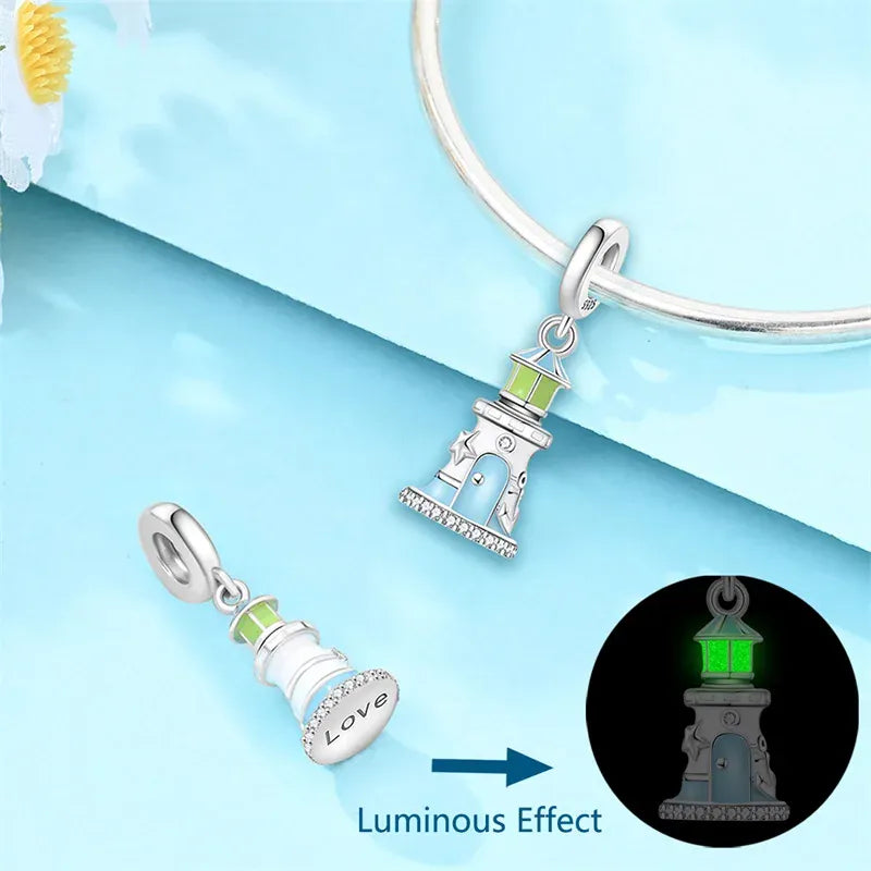 KissICON 925 Pure Summer Fruit Handbag Pendant Hanging Bead Suitable for Original Pandora Bracelet Women DIY Exquisite Gift