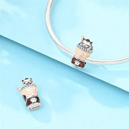KissICON 925 Pure Summer Fruit Handbag Pendant Hanging Bead Suitable for Original Pandora Bracelet Women DIY Exquisite Gift