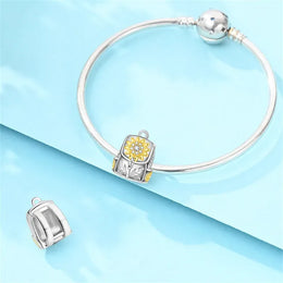 KissICON 925 Pure Summer Fruit Handbag Pendant Hanging Bead Suitable for Original Pandora Bracelet Women DIY Exquisite Gift