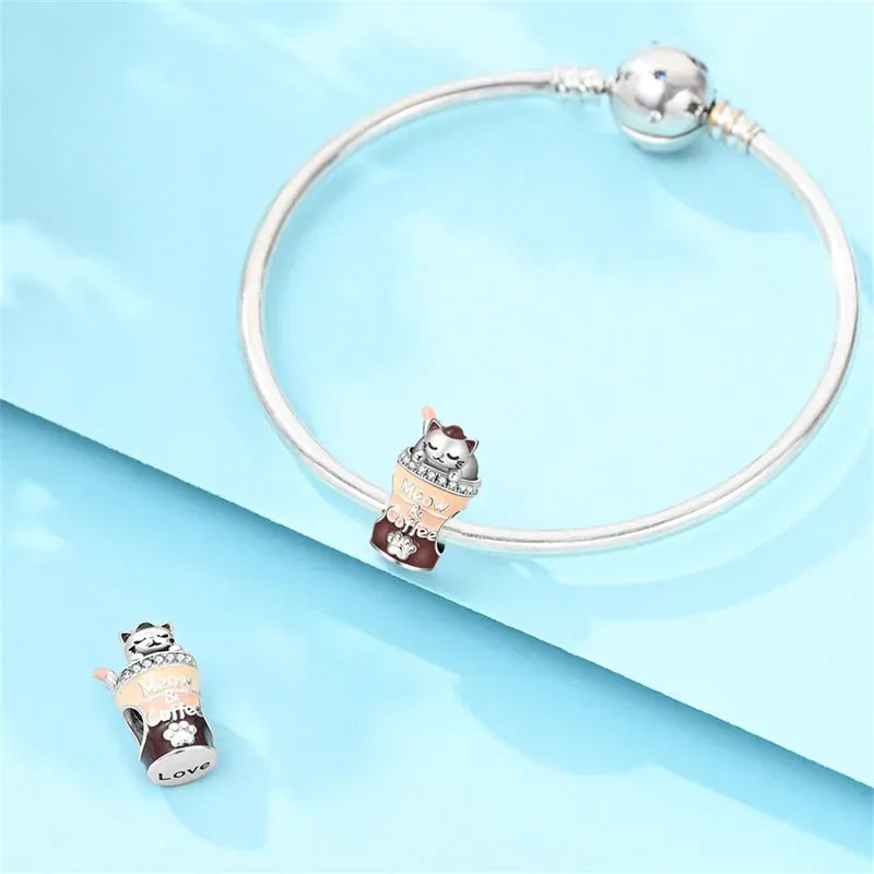 KissICON 925 Pure Summer Fruit Handbag Pendant Hanging Bead Suitable for Original Pandora Bracelet Women DIY Exquisite Gift