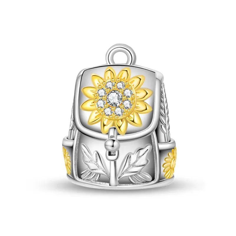KissICON 925 Pure Summer Fruit Handbag Pendant Hanging Bead Suitable for Original Pandora Bracelet Women DIY Exquisite Gift